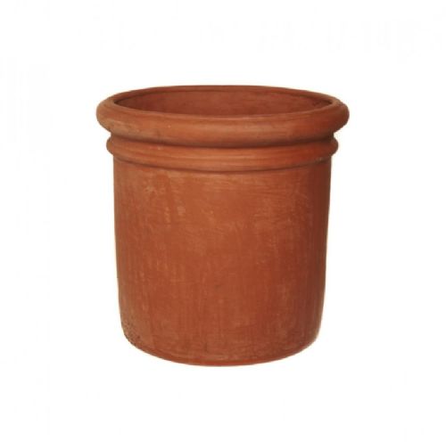 Frost-Resistant Terracotta Fresco Cylinder Planter